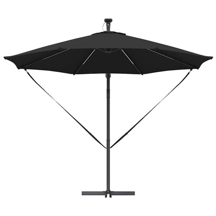 Parasoll 294 x 294 x 248 cm Polyester och aluminium Svart