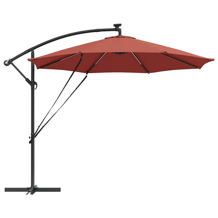Parasoll Terracotta 294 x 294 x 248 cm Polyester och aluminium