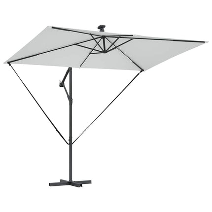 Parasoll Sand 294 x 200 x 270 cm Polyester och aluminium