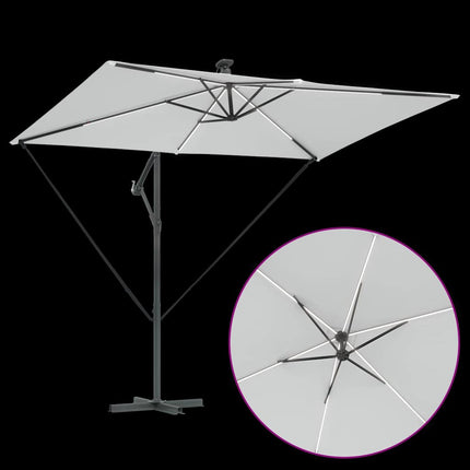 Parasoll Sand 294 x 200 x 270 cm Polyester och aluminium