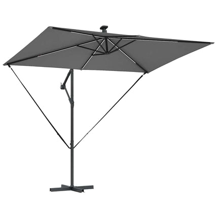 Parasoll Antracit 294 x 200 x 270 cm Polyester och aluminium