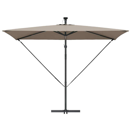 Parasoll Taupe 294 x 200 x 270 cm Polyester och aluminium