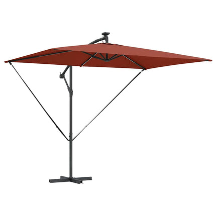 Parasoll Terracotta 294 x 200 x 270 cm Polyester och aluminium