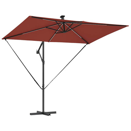 Parasoll Terracotta 294 x 200 x 270 cm Polyester och aluminium