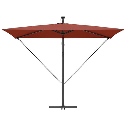 Parasoll Terracotta 294 x 200 x 270 cm Polyester och aluminium