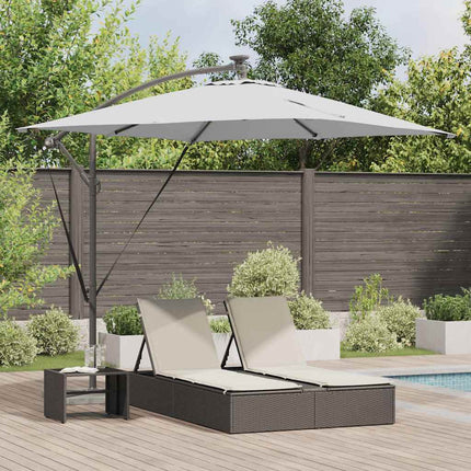 Parasoll Sand 249 x 249 x 250 cm Polyester och aluminium