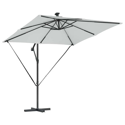 Parasoll Sand 249 x 249 x 250 cm Polyester och aluminium
