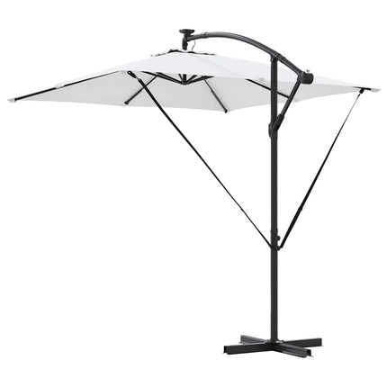 Parasoll Sand 249 x 249 x 250 cm Polyester och aluminium