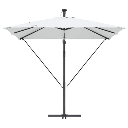 Parasoll Sand 249 x 249 x 250 cm Polyester och aluminium