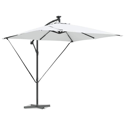 Parasoll Sand 249 x 249 x 250 cm Polyester och aluminium