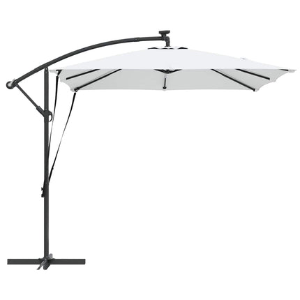 Parasoll Sand 249 x 249 x 250 cm Polyester och aluminium
