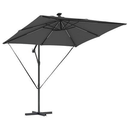 Parasoll Antracit 249 x 249 x 250 cm Polyester och aluminium