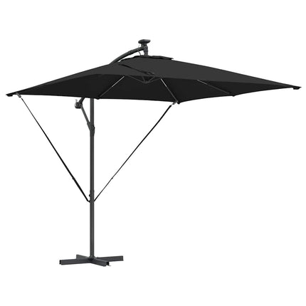 Parasoll Svart 249 x 249 x 250 cm Polyester och aluminium