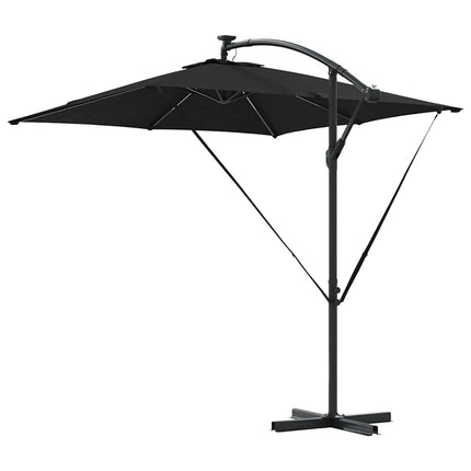 Parasoll Svart 249 x 249 x 250 cm Polyester och aluminium