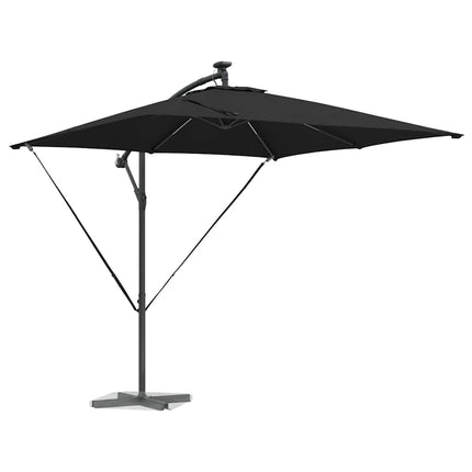 Parasoll Svart 249 x 249 x 250 cm Polyester och aluminium