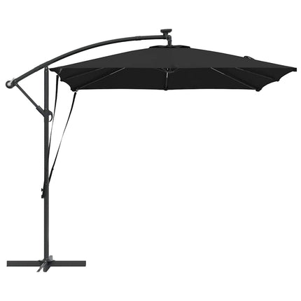 Parasoll Svart 249 x 249 x 250 cm Polyester och aluminium