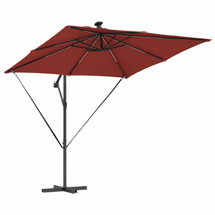 Parasoll Terracotta 249 x 249 x 250 cm Polyester och aluminium
