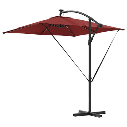 Parasoll Terracotta 249 x 249 x 250 cm Polyester och aluminium