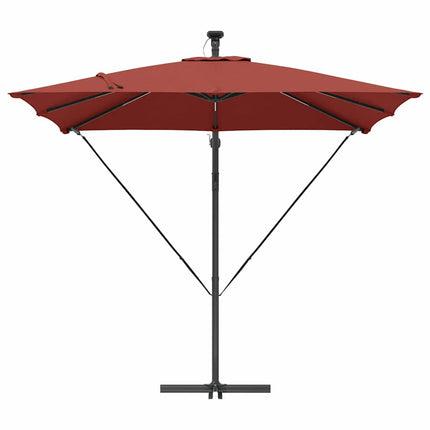 Parasoll Terracotta 249 x 249 x 250 cm Polyester och aluminium