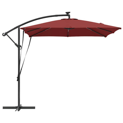 Parasoll Terracotta 249 x 249 x 250 cm Polyester och aluminium