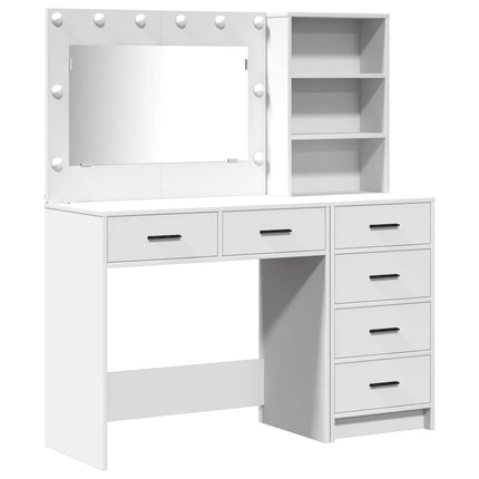 Smyckebord 2 st Vit 78.5 x 41 x 135 cm Konstruerat trä
