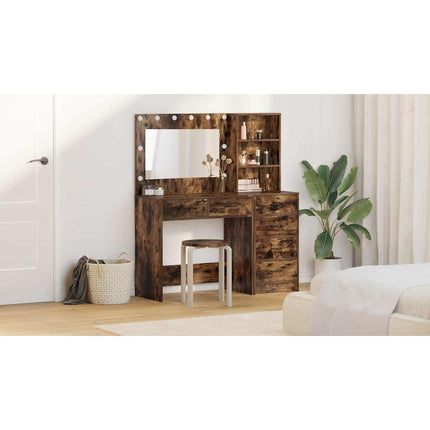 Smyckebord 2 st Brun 78.5 x 41 x 135 cm Konstruerat trä
