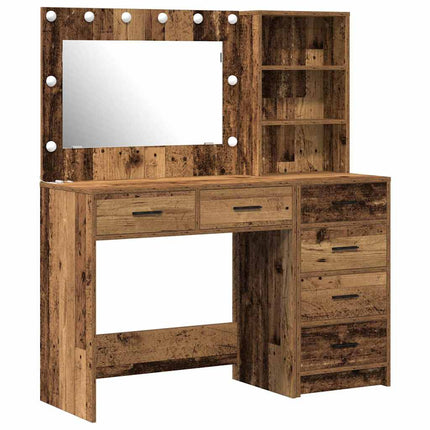 Smyckebord 2 st Brun 78.5 x 41 x 135 cm Konstruerat trä