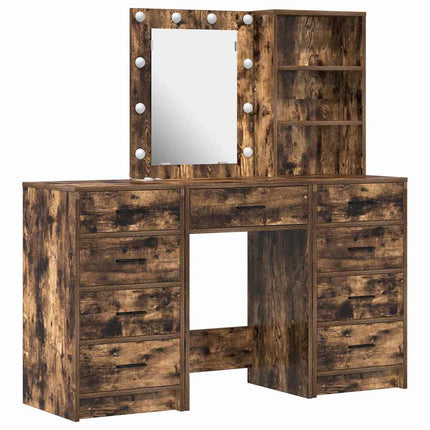 Smyckebord 3 st Brun 40 x 41 x 135 cm Konstruerat trä