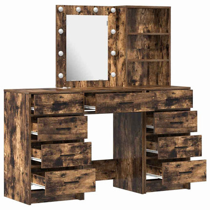 Smyckebord 3 st Brun 40 x 41 x 135 cm Konstruerat trä