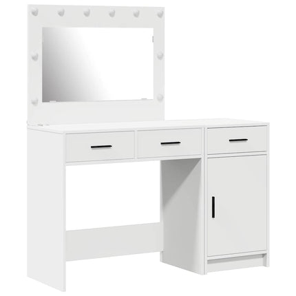Smyckebord 2 st Vit 40 x 41 x 75 cm Konstruerat trä