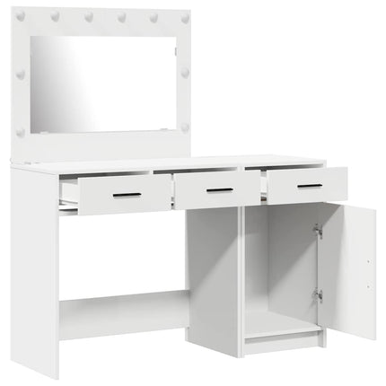 Smyckebord 2 st Vit 40 x 41 x 75 cm Konstruerat trä