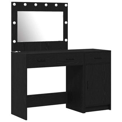Smyckebord 2 st Svart 40 x 41 x 75 cm Konstruerat trä