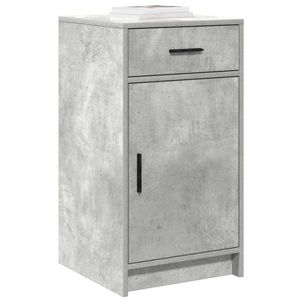 Smyckebord med spegelbelysning 2 pcs Grå Konstruerat trä