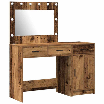 Smyckebord 2 st Brun 40 x 41 x 75 cm Konstruerat trä