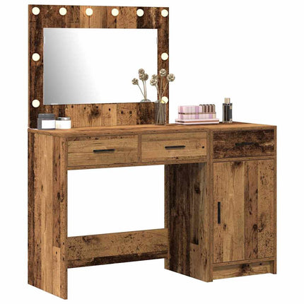 Smyckebord 2 st Brun 40 x 41 x 75 cm Konstruerat trä