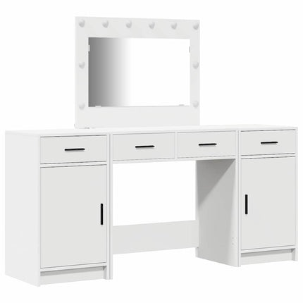 Smyckebord 3 st Vit 78,5 x 41 x 135 cm Konstruerat trä