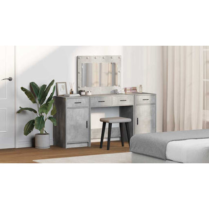 Smyckebord 3 st Grå 78,5 x 41 x 135 cm Konstruerat trä