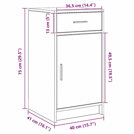 Smyckebord 3 st Brun 78,5 x 41 x 135 cm Konstruerat trä