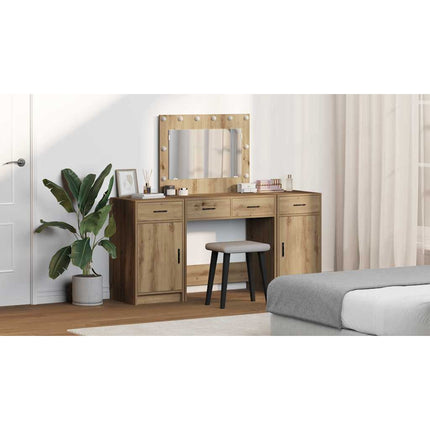 Smyckebord 3 st Brun 78,5 x 41 x 135 cm Konstruerat trä