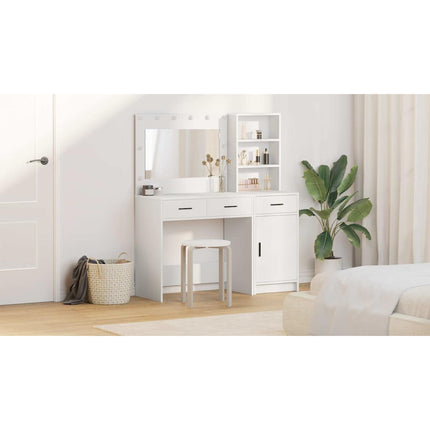 Smyckebord 2 st Vit 78,5 x 41 x 135 cm Konstruerat trä
