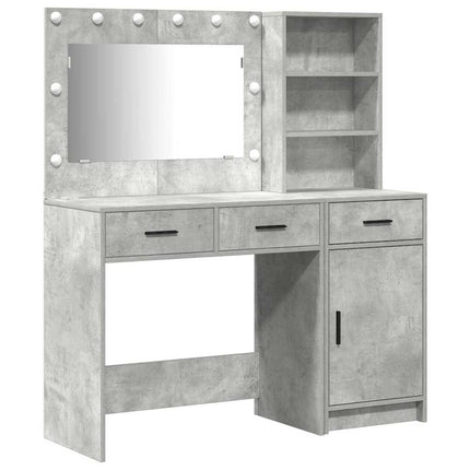Smyckebord 2 st Grå 78,5 x 41 x 135 cm Konstruerat trä