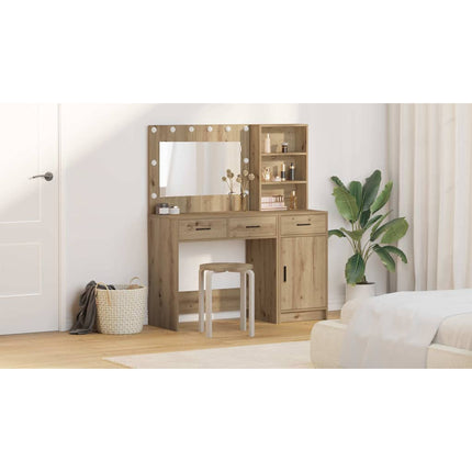 Smyckebord 2 st Brun 78,5 x 41 x 135 cm Konstruerat trä