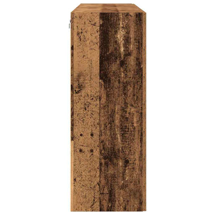 Väggskåp 2 pcs Gammalt trä 69,5 x 34 x 90 cm Konstruerat trä