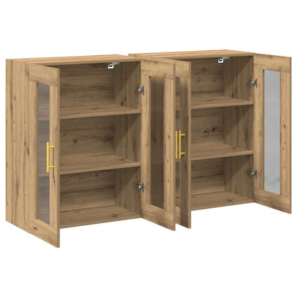 Väggskåp 2 pcs Artisan Ek 69,5 x 34 x 90 cm Konstruerat trä