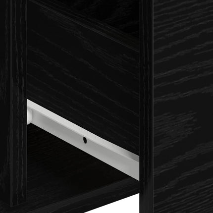 Sideboard 2 pcs Svart Ek 60 x 31 x 84 cm Konstruerat trä