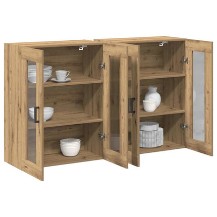 Väggskåp 2 pcs Artisan Ek 69,5 x 34 x 90 cm Konstruerat trä