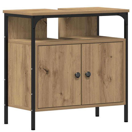 Badrumsmöbelset 2 st Brun 60 x 30 x 60 cm Konstruerat trä