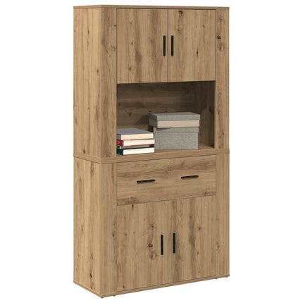 Högskåp artisan ek 80 x 33 x 150 cm Konstruerat trä