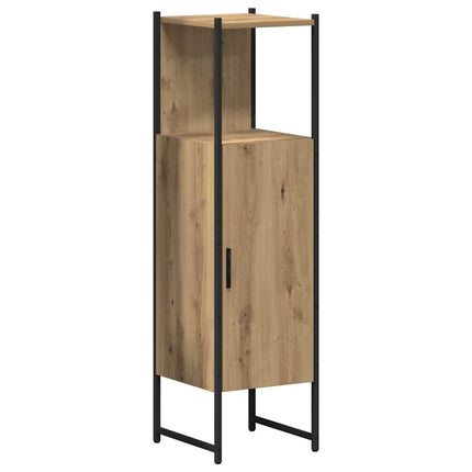Badrumsmöbelset 3 st Brun 33 x 33 x 120,5 cm Konstruerat trä