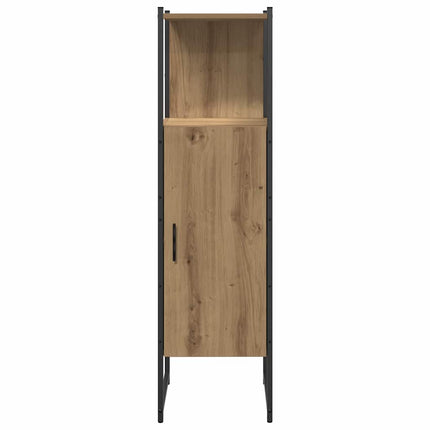 Badrumsmöbelset 4 st Brun 33 x 33 x 185,5 cm Konstruerat trä
